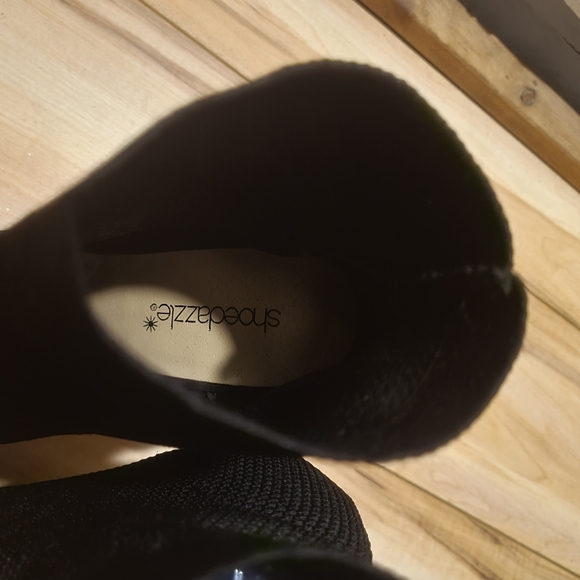 NWOT Anka Ankle Knit Booties In Black Heels - Picture 16 of 16